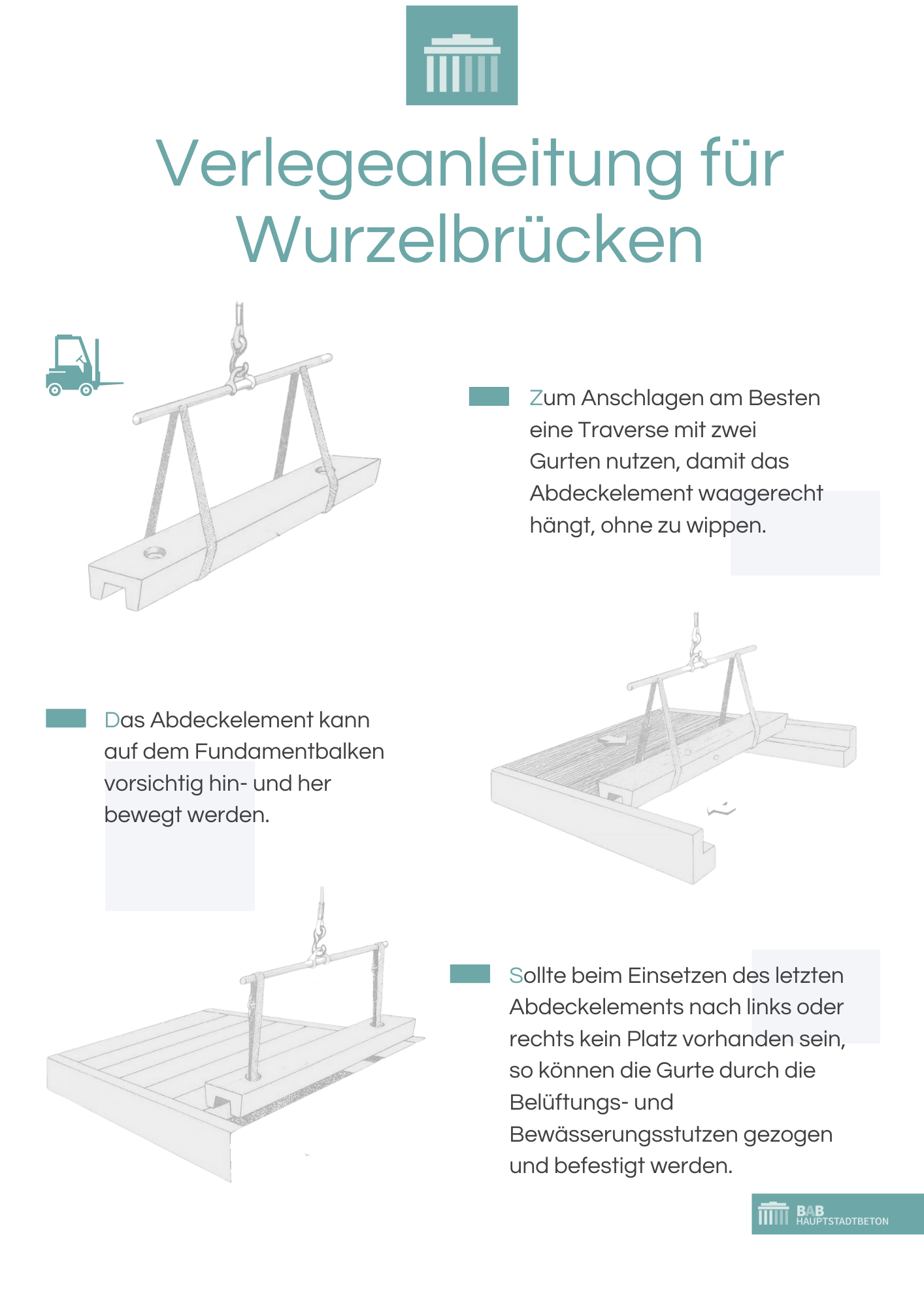 Wurzelbrücke - Brücke 1a - Standardmaß (3x2m)